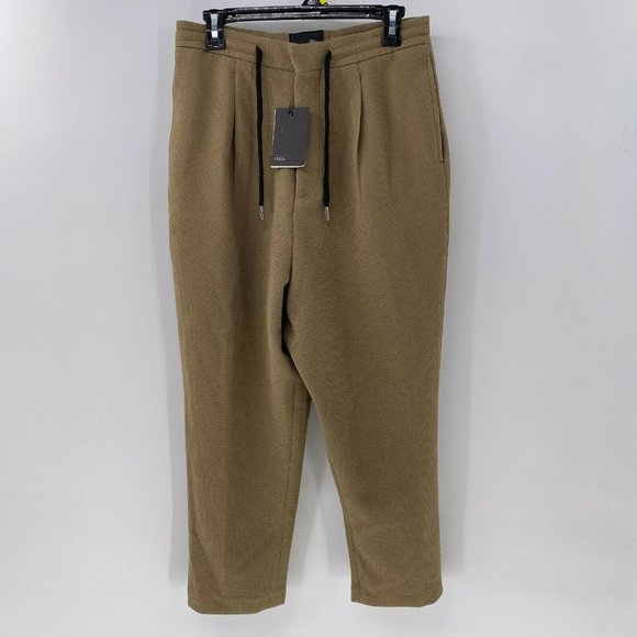 Asos Mens Cropped Trousers Tan Pants 3 